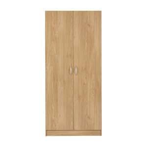Mazi Wooden Wardrobe With 2 Doors In Oak Effect