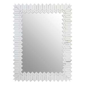 Mekbuda Rectangular Wall Bedroom Mirror In Silver Frame - UK