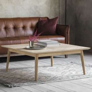 Melino Square Wooden Coffee Table In Mat Lacquer