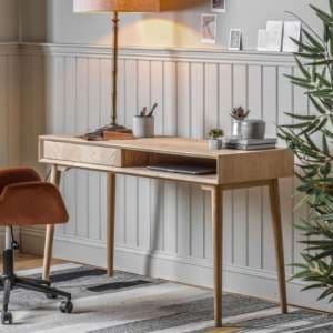 Melino Wooden Laptop Desk With 1 Drawer In Mat Lacquer - UK