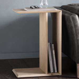 Melino Wooden Supper Side Table In Mat Lacquer - UK