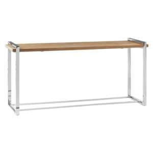Menta Wooden Console Table In Natural Elm - UK