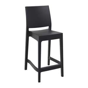 Mesa Polypropylene With Glass Fiber Bar Chair In Black - UK