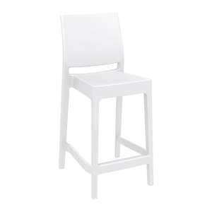 Mesa Polypropylene With Glass Fiber Bar Chair In White - UK
