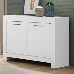 Metz High Gloss Sideboard With 2 Doors In White