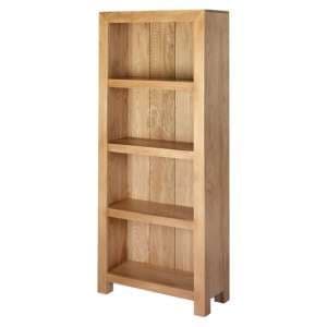 Modals Wooden Large Bookcase In Light Solid Oak - UK