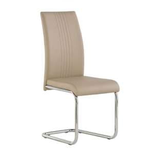 Montila PU Leather Dining Chair In Stone