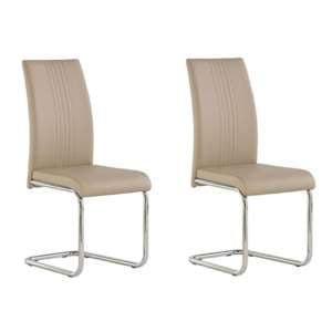 Montila Stone PU Leather Dining Chair In A Pair - UK