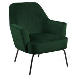 Montclair Fabric Lounge Chair In Forest Green - UK