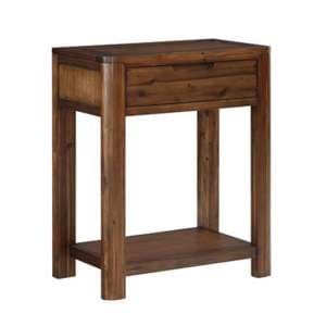 Monza Acacia Wood Console Table With 1 Drawers In Walnut - UK