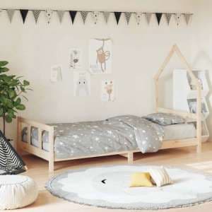 Moraira Kids Solid Pine Wood Single Bed In Natural - UK