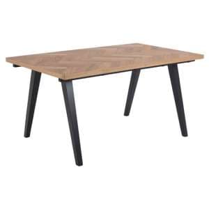 Muskegon Rectangular 150cm Wooden Dining Table In Oak