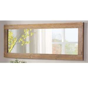 Nebura Wooden Extra Long Wall Mirror In Reclaimed Wood - UK
