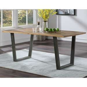 Nebura Wooden Dining Table In Reclaimed Wood