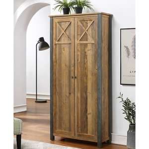 Nebura Wooden Storage Cabinet In Reclaimed Wood - UK