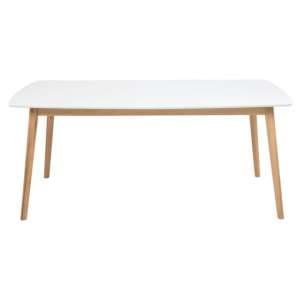 Nephi Rectangular 180cm Wooden Dining Table In White