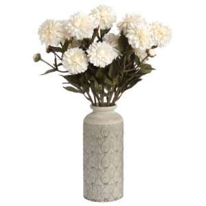 Neria Ceramic Large Decorative Vase In White