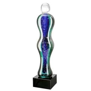 Newark Glass Christa Sculpture In Blue And Black - UK