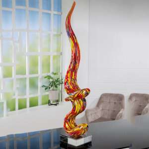 Newark Glass Momentum Sculpture In Multicolour - UK