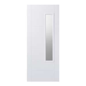 Newbury GRP Glazed 2032mm x 813mm External Door In White - UK