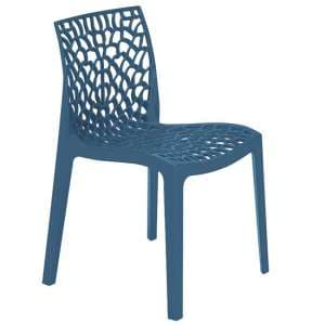 Nicole Polypropylene Side Chair In Blue - UK