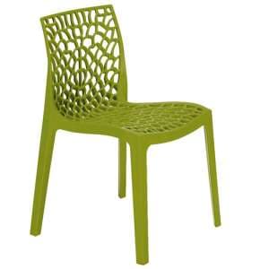 Nicole Polypropylene Side Chair In Green - UK