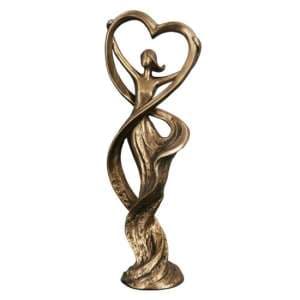 Ocala Polyresin Figure Dancer Sculpture In Gold - UK