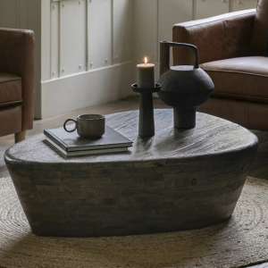 Ocean Mango Wood Coffee Table In Dark Wood - UK