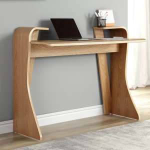Ocotlan Wooden Laptop Desk In Oak - UK