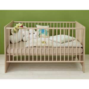 Oley Wooden Baby Cot Bed In Sagerau Light Oak