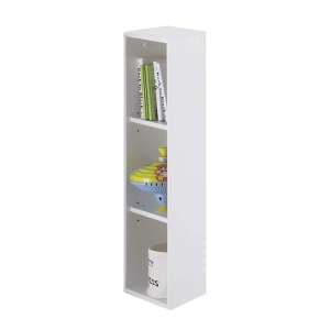 Oley Wooden Shelving Unit With 2 Shelves In White - UK