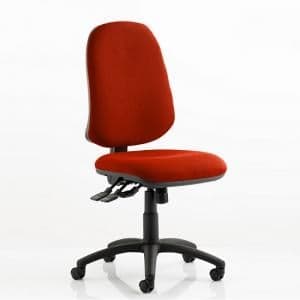 Olson Home Office Chair In Pimento With Castors