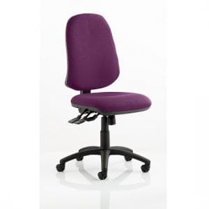 Olson Home Office Chair In Purple With Castors