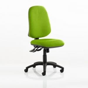 Olson Home Office Chair In Green With Castors