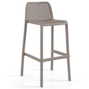 Olympia Polypropylene High Bar Chair In Taupe - UK
