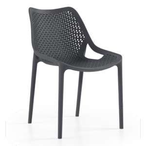 Olympia Polypropylene Side Chair In Anthracite - UK