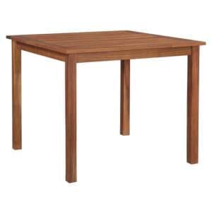 Oni Square Outdoor Wooden Dining Table In Natural