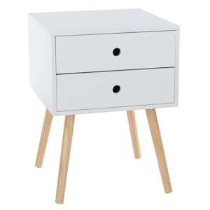 Outwell Scandia Bedside Cabinet With Wood Legs And 2 Drawers - UK