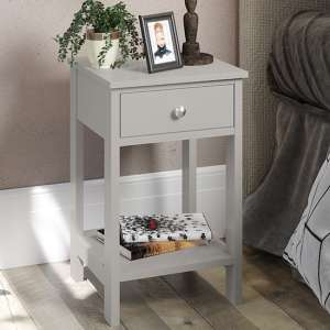 Outwell Shaker Petite Bedside Cabinet In Grey - UK