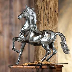 Oro Aluminium Horse Sculpture In Silver - UK