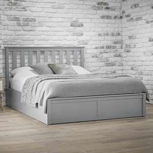 Orpington Wooden Double Bed In Grey - UK