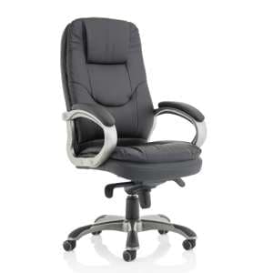 Oscar Faux Leather Executive Office Chair In Black