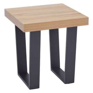 Otell Wooden Side Table With U-Shaped base In Natural - UK
