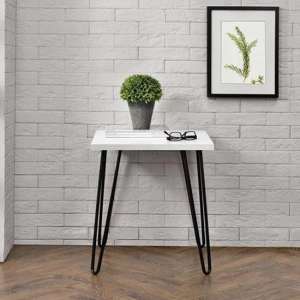 Owes Wooden End Table In White - UK
