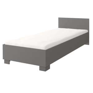 Oxnard Wooden Single Bed In Matt Grey - UK