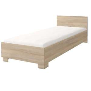 Oxnard Wooden Single Bed In Sonoma Oak - UK