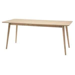Pacific Wooden Dining Table Rectangular In Smoked Oak - UK