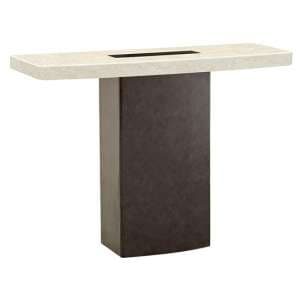 Panos Marble Console Table In Natural Stone