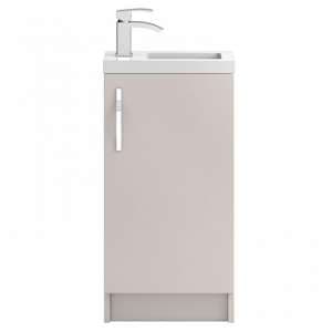 Paola 40cm Floor Vanity With Compact Basin In Gloss Cashmere
