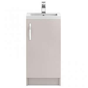Paola 40cm Floor Vanity Unit With Basin In Gloss Cashmere
